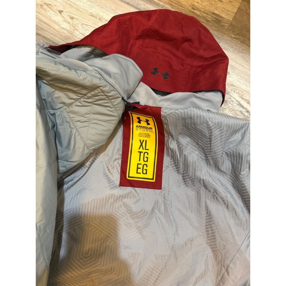 Under Armour Burgundy Coldgear Infrared Tripper 3 in 1 Jacket Mens XL Primaloft - Picture 5 of 6